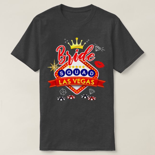 Camiseta Esquadrão de Noivas de Vegas 2022, Casadas em Vega (Frente do Design)