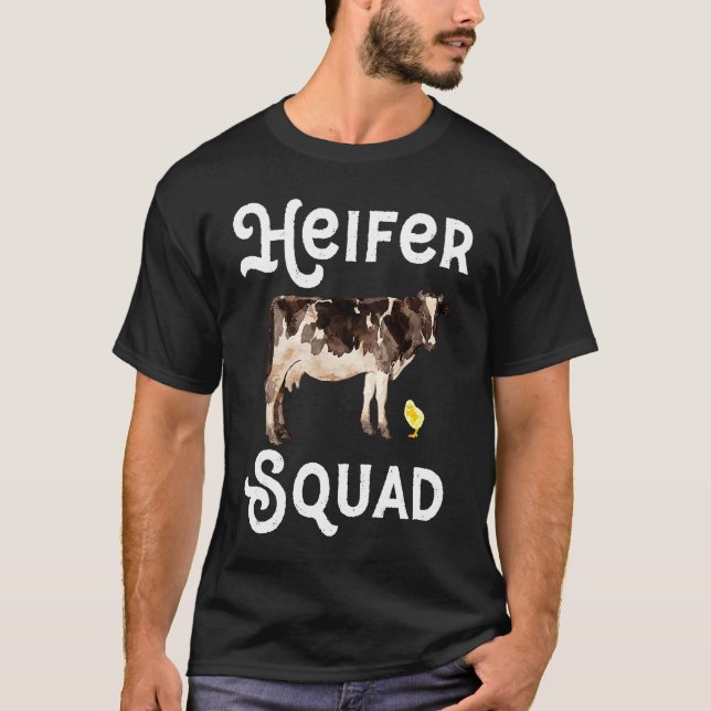 Camiseta Esquadrão de Novilhas  Vaca (Frente)