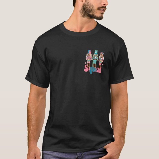 Camiseta Esquadrão De Nutcracker Rosa No Meu Escritório Da  (Frente)