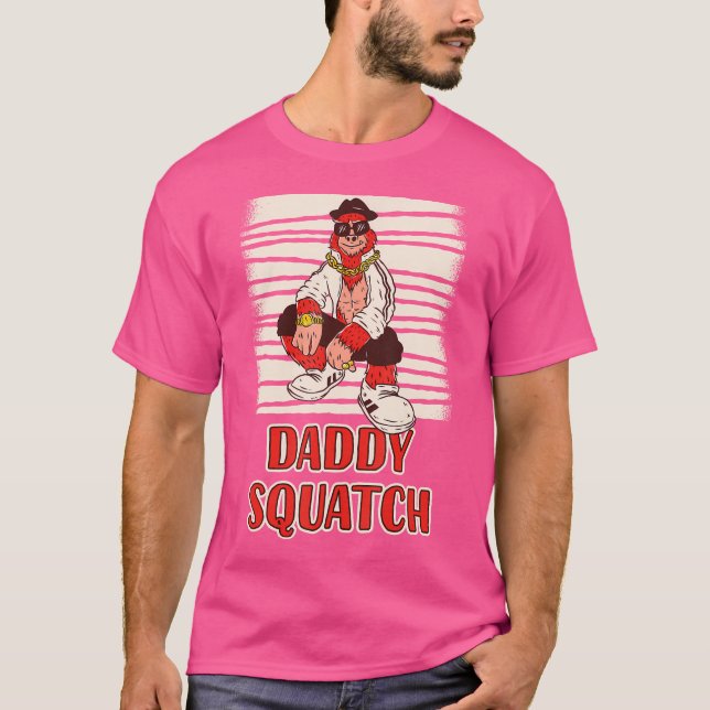 Camiseta Esquadrão de Pai Sasquatch Hip Hop (Frente)