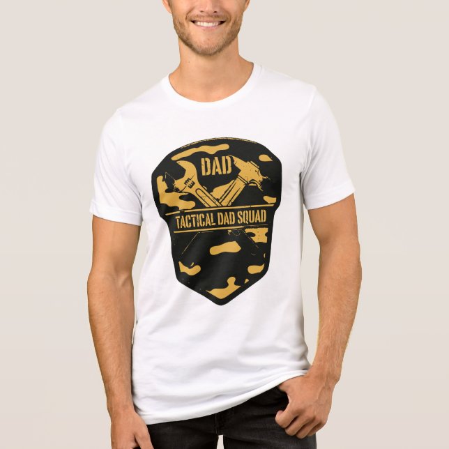 Camiseta Esquadrão de Pais Orgulhosos - Roupa do Pai Feliz (Frente)