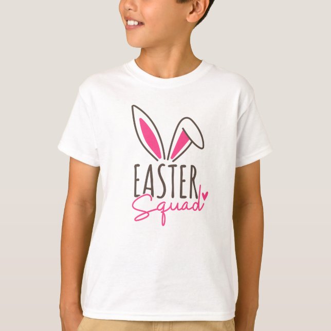 Camiseta Esquadrão de Páscoa da Família Combinando (Frente)
