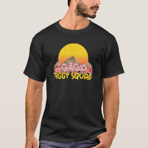 Camiseta Esquadrão de Porquinhos Vintage Retrô, Amante de A
