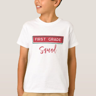 Camiseta Esquadrão de primeiro grau de volta à escola