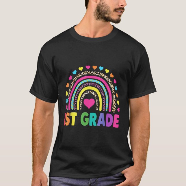Camiseta Esquadrão De Professores Arco-Íris Da Série 1Rua D (Frente)