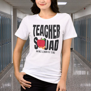 Camiseta Esquadrão de Professores da Maçã Vermelha Fofa