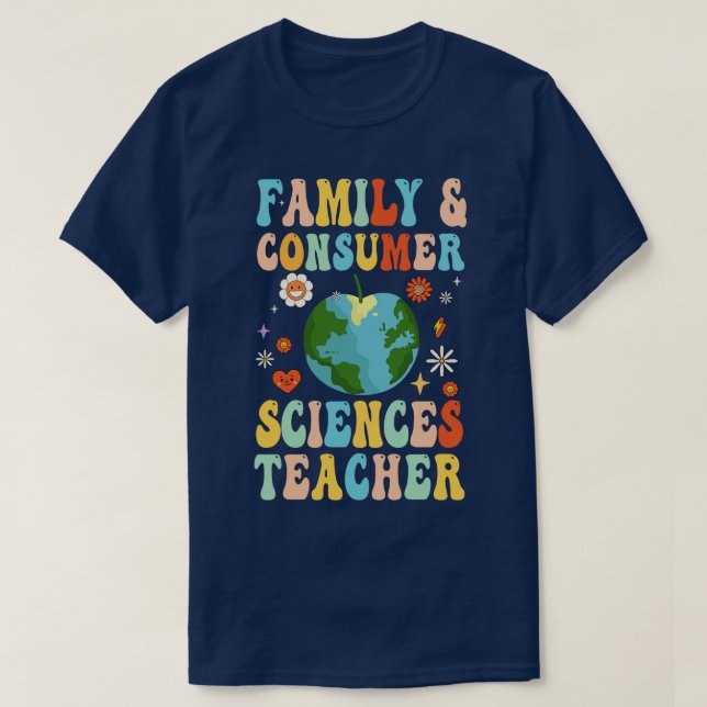 Camiseta Esquadrão De Professores De Ciências Da Família E  (Frente do Design)
