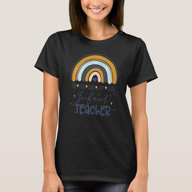 Camiseta Esquadrão De Professores De criança De Volta À Tri (Frente)