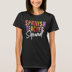 Camiseta Esquadrão de Professores de Espanhol Tie Dye Volta