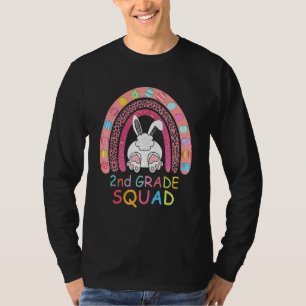 Camiseta Esquadrão de Professores do Rainbow Bunny Boy Squa