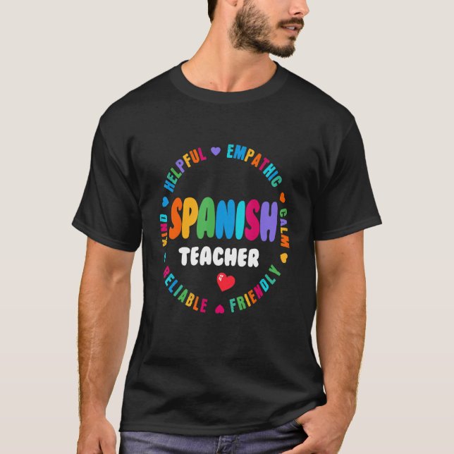 Camiseta Esquadrão De Professores Espanhol Maestra Bilingue (Frente)