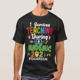 Camiseta Esquadrão De Professores Eu Sobrevivi Ao Ensino Du
