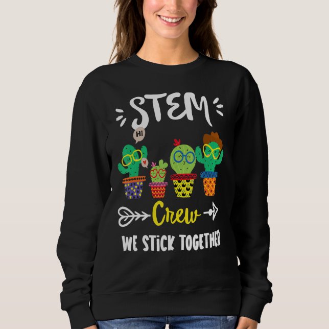 Camiseta Esquadrão de Professores Stem Crew da Equipe de Ca (Frente)