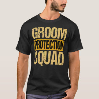 Camiseta Esquadrão de Proteção do Noivo Masculino Festa de 