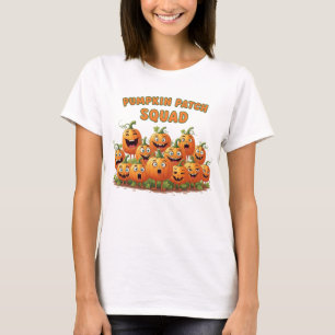 Camiseta Esquadrão de Pumpkin se reunindo no outono Spooky