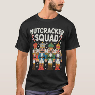 Camiseta Esquadrão de Quebra-Nozes de Natal Família Corresp
