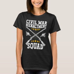 Camiseta Esquadrão de Reconstituição da Guerra Civil Recons