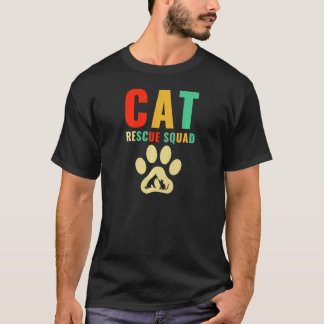 Camiseta Esquadrão de Resgate de Gatos do Abrigo de Animais