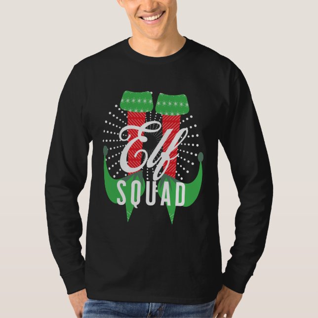 Camiseta Esquadrão de Saltos de Elfo Natal    (Frente)