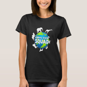 Camiseta Esquadrão De Salvamento Dos Animais Bem-Estar Dos 