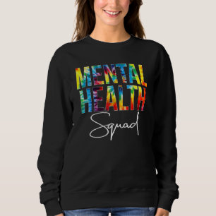 Camiseta Esquadrão de Saúde Mental Tie Dye Orgulhoso Consci