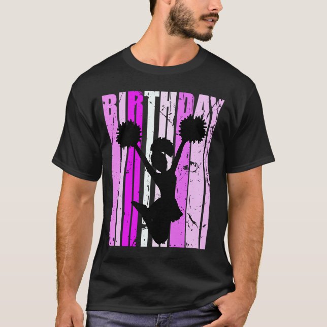 Camiseta Esquadrão De Saúde Rosa De Aniversário Para Menina (Frente)