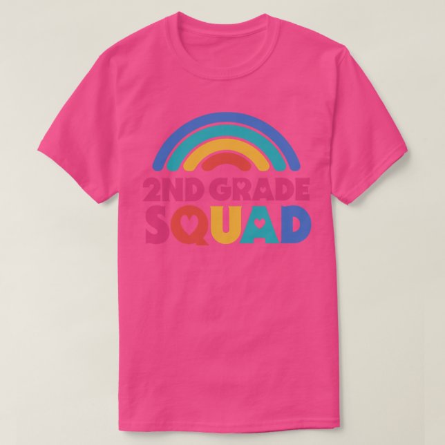 Camiseta Esquadrão de segundo de Professores da Escola em B (Frente do Design)