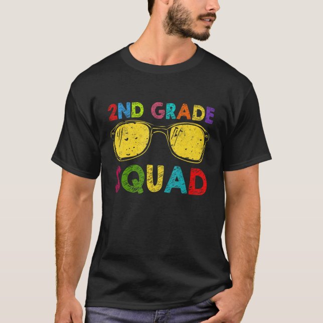 Camiseta Esquadrão De segundo De Volta Para Professores De  (Frente)