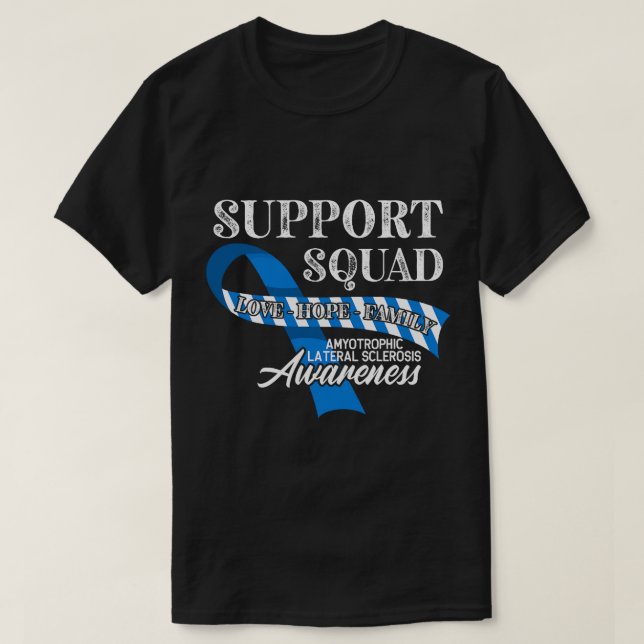 Camiseta Esquadrão de Sensibilização I ALS Lateral Amilotró (Frente do Design)