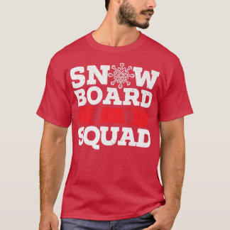 Camiseta Esquadrão de Snowboard Snowboarding Snowboarder In