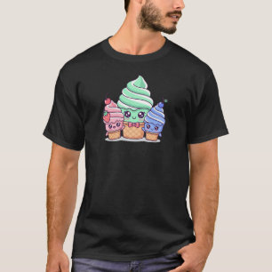 Camiseta Esquadrão de Sorvete Kawaii – Vibrações Fofas e Do