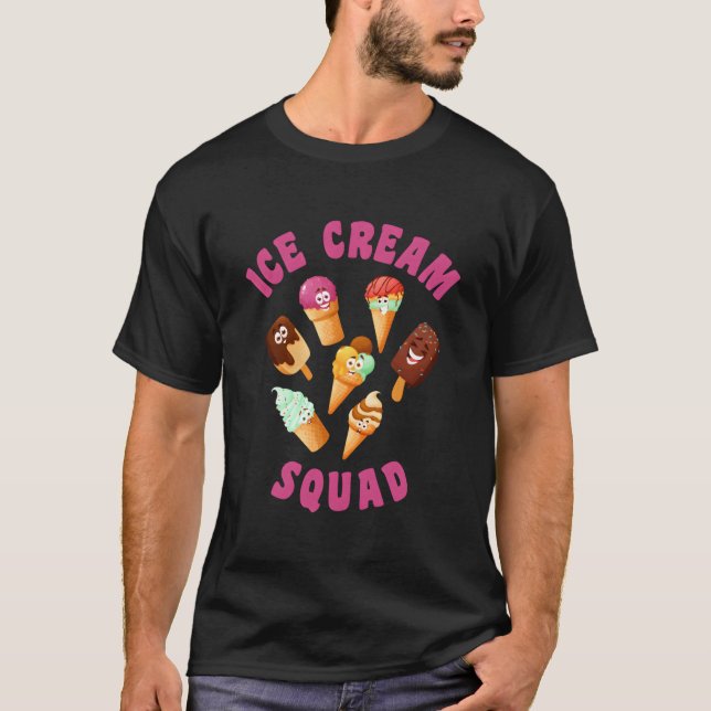 Camiseta Esquadrão de Sorvete Sorvete (Frente)
