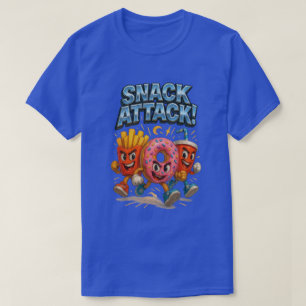 Camiseta Esquadrão de Super Herói da Comida Engraçada com A