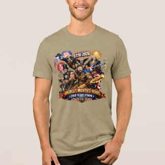 Camiseta Esquadrão de Super-Heróis dos Pais Fundadores 250º