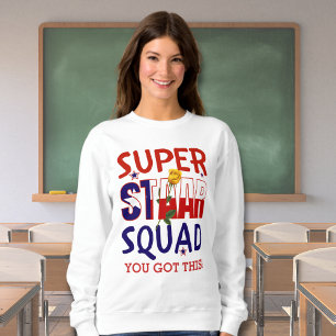Camiseta Esquadrão de Superestrelas do Dia de Teste de Prof