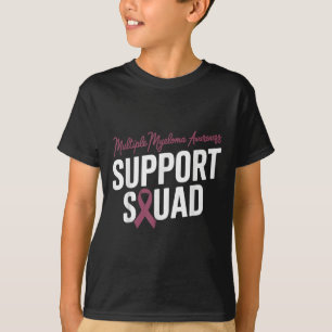 Camiseta Esquadrão De Suporte De Fita Da Borgonha Para Miel