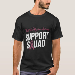 Camiseta Esquadrão De Suporte De Fita Da Borgonha Para Miel