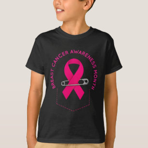 Camiseta Esquadrão de Suporte de Fita Rosa de Consciência d