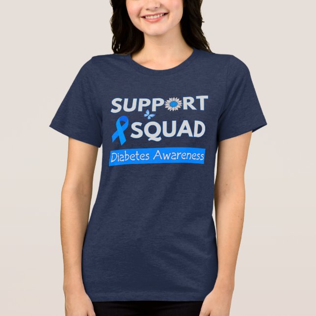 Camiseta Esquadrão de Suporte - Design de Consciência da Di (Frente)