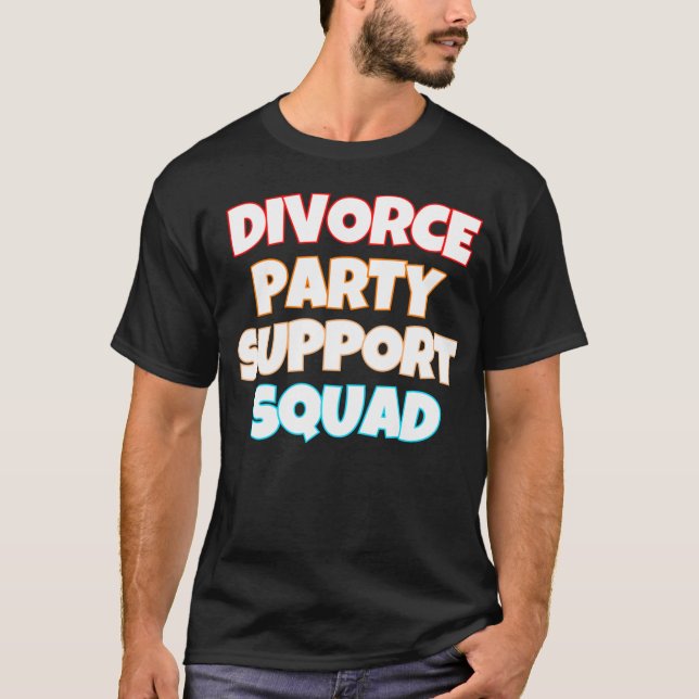 Camiseta Esquadrão de Suporte do Divorce Party (Frente)