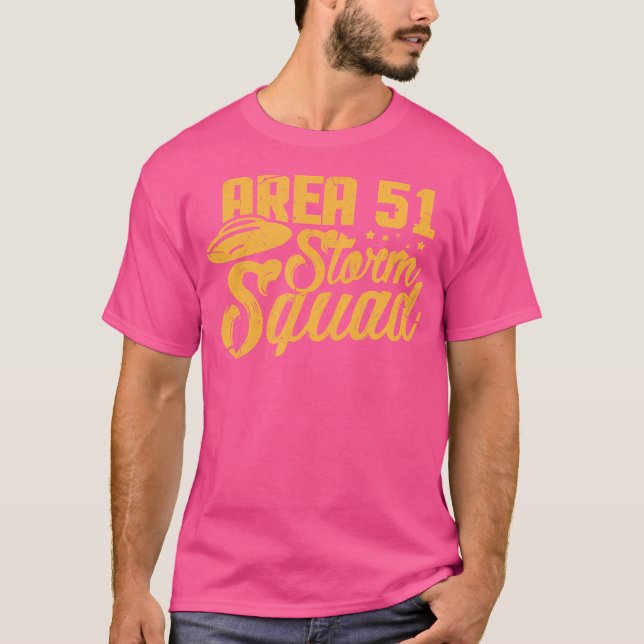 Camiseta Esquadrão de Tempestade da Área 51 Eu Tempestade Á (Frente)