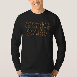 Camiseta Esquadrão de Teste Leopardo Dia de Teste do Profes