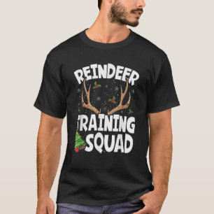 Camiseta Esquadrão de Treinamento de Rena de Natal Correndo