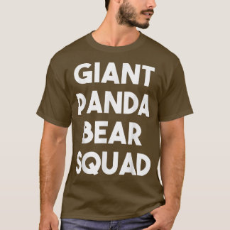 Camiseta Esquadrão de Urso de Panda Gigante - Urso de Panda
