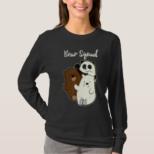 Camiseta Esquadrão De Urso Engraçado Para Urso De Panda Gri