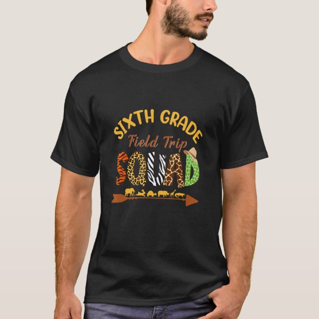 Camiseta Esquadrão de Viagem de Estudo ao Zoológico Escolar (Frente)