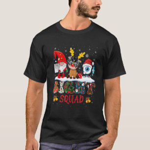 Camiseta Esquadrão de Visão Gnome Rena Papai Noel Natal Opt