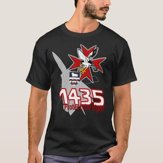 Camiseta Esquadrão de Voo RAF Panavia Tornado F3 Aircr 1435 (Frente)