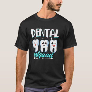 Camiseta Esquadrão Dental Engraçado Dentista Higienista Den