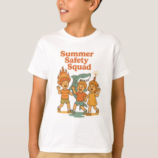 Camiseta Esquadrão Divertido de Segurança de Verão